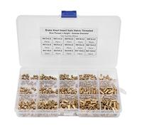 Ejoyous 30pcs Knurled Nut M2 M4 Netz Nut Mother Murder Mother with Knurling for Injection Molding Metal Springs Storage Box