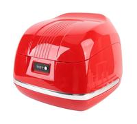 Ejoyous 35L Motorcycle Top Case Trunk Tail Box, Rainproof Retro Design Rear Case for Helmets, Gloves & Tools, Universal Compatibility with No Modifications, Ample Storage Capacity, (Red)