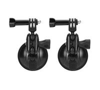 Ejoyous 360 Degree Suction Cup Bracket ABS DVR Sucker Bracket 65mm with 16mm Ball Head Adjustable Nut Fit for Driving Video Recorder GPS Windshield Dashboard Use (Three-pronged head)