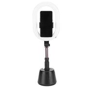 Ejoyous 360 Degree Tracking Bracket LED Ring Light ABS Aluminum Telescopic Fill Light with Phone Holder 93cm Folding Stand 3 Color Modes for Live Streaming Selfie Video Call