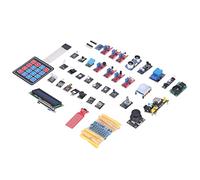 Ejoyous 37Pcs Sensor Module Kit PCB Electronic Component Set with 100 Resistors for RPI, 37 Modules Plus 10 Resistor Values, Standard Interface, for Students Makers Learning Projects