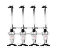 Ejoyous 4 Bottle Optics for Spirits, 30ml Alcohol Measuring Tool Accurate Measurement to Prevent Waste or Overflow, Bar Optics for Home Pub, Wall Mounted Bar Bottle Stand