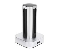 Ejoyous 4 in 1 Controller Charger Dock Aluminum Alloy Charging Station for Controllers DC 5V 2A 4 Slot Charging Base for Home Travel Multiplayer Gaming (Silver Gray)