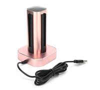 Ejoyous 4 in 1 Controller Charger Dock Aluminum Alloy Charging Station for Controllers DC 5V 2A 4 Slot Charging Base for Home Travel Multiplayer Gaming (Rose Gold)