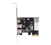 Ejoyous 4 Ports 1394A Firewire Card PCIe Firewire Card with VIA VT6315 Chipset 400Mbps 3 External 1 Internal Ports for DV Cameras Video on PC