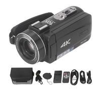 Ejoyous 4K Camera, Remote Control Vlogging Camera 3.0 Inch Touch Screen 1300mAh Battery Capacity with USB Cable for Weddings