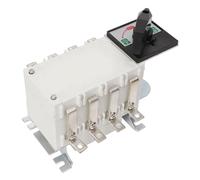 Ejoyous 4P Manual Dual Power Transfer Switch, PC Silver Contact Manual Transfer Switch AC400V 50Hz IP65, Extended Shaft, 100A Fixed Install for Home Office Public Buildings (80A)