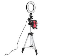 Ejoyous 5.7in LED Ring Lights, ABS Dimmable LED Ring Lights with 11 Brightness Levels, 3 Light Modes, Adjustable Tripod 13.8 to 39.4in for Video Calls Live Streaming Reading
