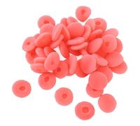 Ejoyous 50PCS Foam Earbuds Cover 15mm Earbuds Tips Replacement Ear Bud Pads for MP3 MP4 Tablets and Phones Soft Sponge Fit Noise Reducing Sound Improving for Daily Use (Red)