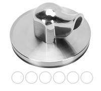 Ejoyous 54mm Portafilter Spout, 304 Stainless Steel Bottomless to Spouted Coffee Machine Portafilter Spout with Sealing O Rings for Machine Coffee Accessories (Single)
