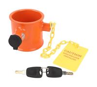 Ejoyous 5th Wheel Lock, Trailer Hitch Lock 74mm Aluminum Alloy Anti Theft Hitchlock with Warning Tag and 2 Keys, for RV Boat Semi Truck