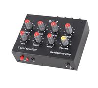Ejoyous 7 Band Sound Equalizer, Powerful 5X Amplification, Adjustable ±12db Range, Aluminium Alloy Design, 3.5mm Interface, Group Interface, Compatible with Cell Phones for Normal Voice