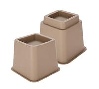 Ejoyous 8 Pieces Adjustable Furniture Riser, Bed Chair Sofa Riser Feet Lift Set Under Bed Storage Heavy Duty Furniture Risers Stable Riser Feet Lift Set (4 x 5& 4 x 3)