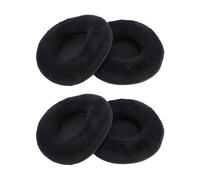 Ejoyous 85mm Earphone Ear Pads Velvet Sponge Headphones Ear Pads 4Pcs Universal Replacement for Home Office Study Listening with Soft Fit Noise Isolation Easy Install (Black)