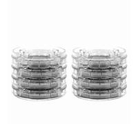 Ejoyous 8er Set Adjustable Furniture Increase, Bed Increase Bed Riser for Bed Chair Table Sofa with Non-slip Floor and Multiple Slit Design (Transparent Color)
