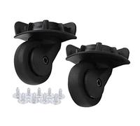 Ejoyous A65 Large Black Replacement Luggage Caster Wheels Silent Equipped with Multiple Screws, Luggage Wheels Replacement 360 Degree Rotation Repair Suitcase Bag Parts