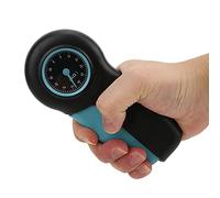 Ejoyous ABS Mechanical Grip Strength Meter Hand Dynamometer Wrist Strengthener with 42mm Large Screen Display Phoenix Shape Pointer Slide Reset for Strength Training Black Blue Black Gray (Black Blue)