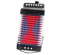 Ejoyous Accordion Toy, Plastic Accordion Musical Instrument with 7 Keys for Kids, Ideal for Learning Music At Home or in Music Class (Black)