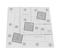 Ejoyous Acrylic Quilting Ruler, Transparent Non Slip Quilt Ruler, Log Cabin Trim Tool, with Easy Read Markings, for Fabric Cutting, Sewing, Pattern Design (8 Inch)