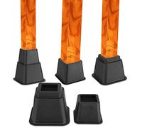 Ejoyous Adjustable Bed Risers, (4 x 5.9Inch& 4 x 3.7Inch) 8 Pieces Bed Chair Sofa Riser Feet Lift Set, Under Bed Storage Heavy Duty Furniture Risers, Stable Riser Feet Lift Set