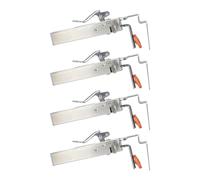 Ejoyous Adjustable Drawer Fixing Clamp Stainless Steel Drawer Clip 21 to 50mm Single Press Locking 2mm Reinforced Head for Front Installation Furniture Assembly (4 Set)