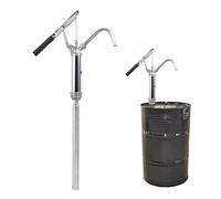 Ejoyous Adjustable Lever Self-Priming Hand Pump, Manual Diesel Fuel Transfer Pump Tool with 460-915mm Telescopic Suction for Drum Barrel