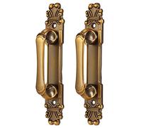 Ejoyous Antique Door Handles for Internal External, Vintage Brass Push Pull European Style Cabinet Cupboard Wardrobe Appliance Handles 6.5x1.2x1.4in