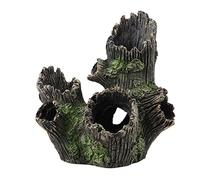 Ejoyous Aquarium Decor Cave, Tree Trunk Cave Reptile Decoration Resin Root Tree Trunk As Aquarium Ornament with Design Safe Hideouts for Fish (ST-004A)