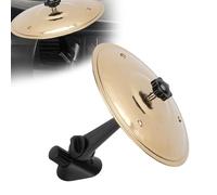 Ejoyous Auto Crash Basin, Ventilation Grille Drum for Vehicles Mini Crash Cymbal Made of Metal with ABS Holder Stable Attachment to the Dashboard or Ventilation Slots (Gold)