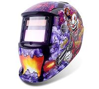 Ejoyous Auto Darkening Welding Helmets, Leopard Solar Powered Electric Welding Helmet Welders Mask with Adjustable Shade Head Band Full for Face Head Neck Arc Tig Mig Welder