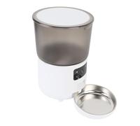Ejoyous Automatic Pet Feeder, 4L ABS Automatic Pet Food Dispenser with APP and USB Power, Timed Portion Feeding Refill Alerts for Cats Dogs Owners At Home Travel Work (White)
