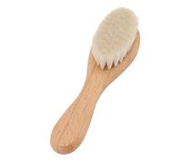Ejoyous Baby Hair Wool Brush, Wooden Comb Styling Brush with Natural Goat Wool Bristles, Composite Wood Handle, Soft Scalp Massage and Bathing Care for Babies and Beard Grooming
