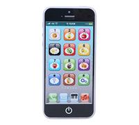 Ejoyous Baby Mobile Phone Toy, Touch Screen Play Cell Phone English Learning Machine with Music and Lights for Early Education (Black)