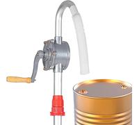 Ejoyous Barrel Pump, Aluminum Alloy Manual Oil Pump with Rotating Crank Drum Pump Oil Pumping Tool, for Gasoline Garage Fuel 29L / Min