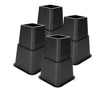 Ejoyous Bed Chair Sofa Riser Feet Lift Set, 8 Pieces Adjustable Furniture Riser Under Bed Storage Heavy Duty Furniture Risers Stable Riser Feet Lift Set(4 x 5& 4 x 3)