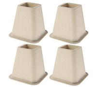 Ejoyous Bed Risers, 4 Piece Set Bed Lifters Stability 'Elephant Feet' for Desk for Bed for Sofa