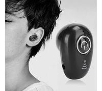 Ejoyous Bluetooth Earphone, ABS Wireless In Ear Earbuds Bluetooth 5.0 10m Range Voice Prompt Multi Point Connection, Monaural Mini Sport Headphone for Driving Sports Business (S650 black)