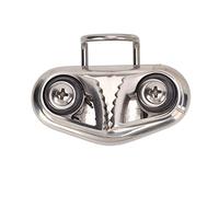 Ejoyous Boat Cam Cleat Sailboat Cam Cleat Marine with Wire Leading Ring for 10mm Rope 316 Stainless Steel Mirror Polished Flared Entry Design Maximum Holding Power