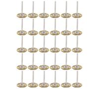 Ejoyous Brush Wheel Mini Wire Brush Abrasive Wheel Buffing Tools Finishing Tools Polishing Accessories 30Pcs 3mm Shank Curl Style with 25mm Outer Diameter for Rust Paint Removal Wood (copper wire)