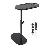 Ejoyous C Shaped Side Table, Adjustable Height C Shaped End Table, 360° Swivel Couch Side Tables, Modern Small Coffee C Table End Table for Sofa Bed Bathtub Rotating Tabletop