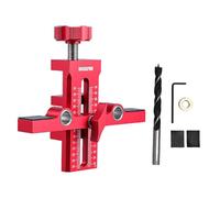 Ejoyous Cabinet Door Assembly Aid Set, Cabinet Door Installation Positioner Adjustable Assembly Tool for Frameless Cabinets, Overlay Doors (Double Hole Assist 10mm Set)