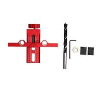 Ejoyous Cabinet Door Installation Tool, Adjustable Aluminum Alloy Hardware Jig, Precise Alignment, User-Friendly Design for Frameless Cabinets and Overlay Doors (Double Hole Cabinet Door Assist 10mm