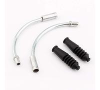 Ejoyous Cable Guide, Brake Shoes V-Brake, V Brake Noodle Cable, 110 Degree Bend V Brake Noodle Cable Guide Tube With 2 Aluminum Alloy Tubes And 2 Plastic Tubes