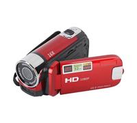 Ejoyous Camcorder Video Camera, 4K 48MP DV Camera Video Camera 2.7 Inch TFT Rotating Display 16X Digital Zoom Compact Camera with USB Cable for Travel Family Friends (Red)
