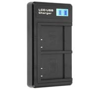 Ejoyous Camera Battery Charger Dual LCD NP-BN1 USB Charging