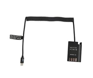 Ejoyous Camera Dummy Battery, Mystical/Fantasy Retardant Type C over Current Protection 8.4V 2A PD Fast Charging DMW DCC17 Dummy Battery for Photograph