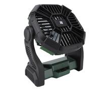 Ejoyous Camping Fan USB Battery -operated Table Fan with 10400mAh Battery 4 Speeds 90 ° Inclination 360 ° Hanger Led Lamp 3 Brightnesses for Tent Travel (Green)
