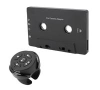 Ejoyous Car Cassette Adapter, ABS Bluetooth Cassette Receiver with Bluetooth 5.4, Remote Control, Handsfree Calling, Support for Classic Cars and Tape Players