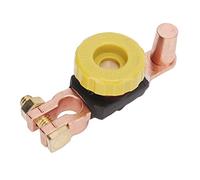 Ejoyous Car Power Switch, Battery Disconnect Switch Brass Heavy Duty Small Head Negative Battery Disconnect For 6V 12V Car RV ATV, Top Post,