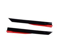 Ejoyous Car Side Skirts Splitter, Universal Rocker Panel Lip with Modular Design 105cm for Improved Aerodynamics and Sporty Appearance (Black and Red)